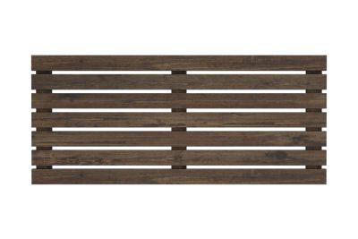 Näkösuoja-aita vaakalaudoitus, tumman harmaa, 183x80x3 cm