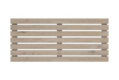 Näkösuoja-aita vaakalaudoitus, vaalean harmaa, 183x80x3 cm
