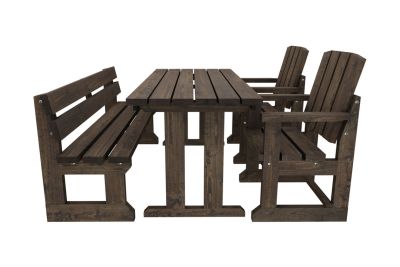 Jämäkkä kalusteryhmä, tumman harmaa, 170x170x74 cm Jämäkkä kalusteryhmä, tumman harmaa, 170x170x74 cm